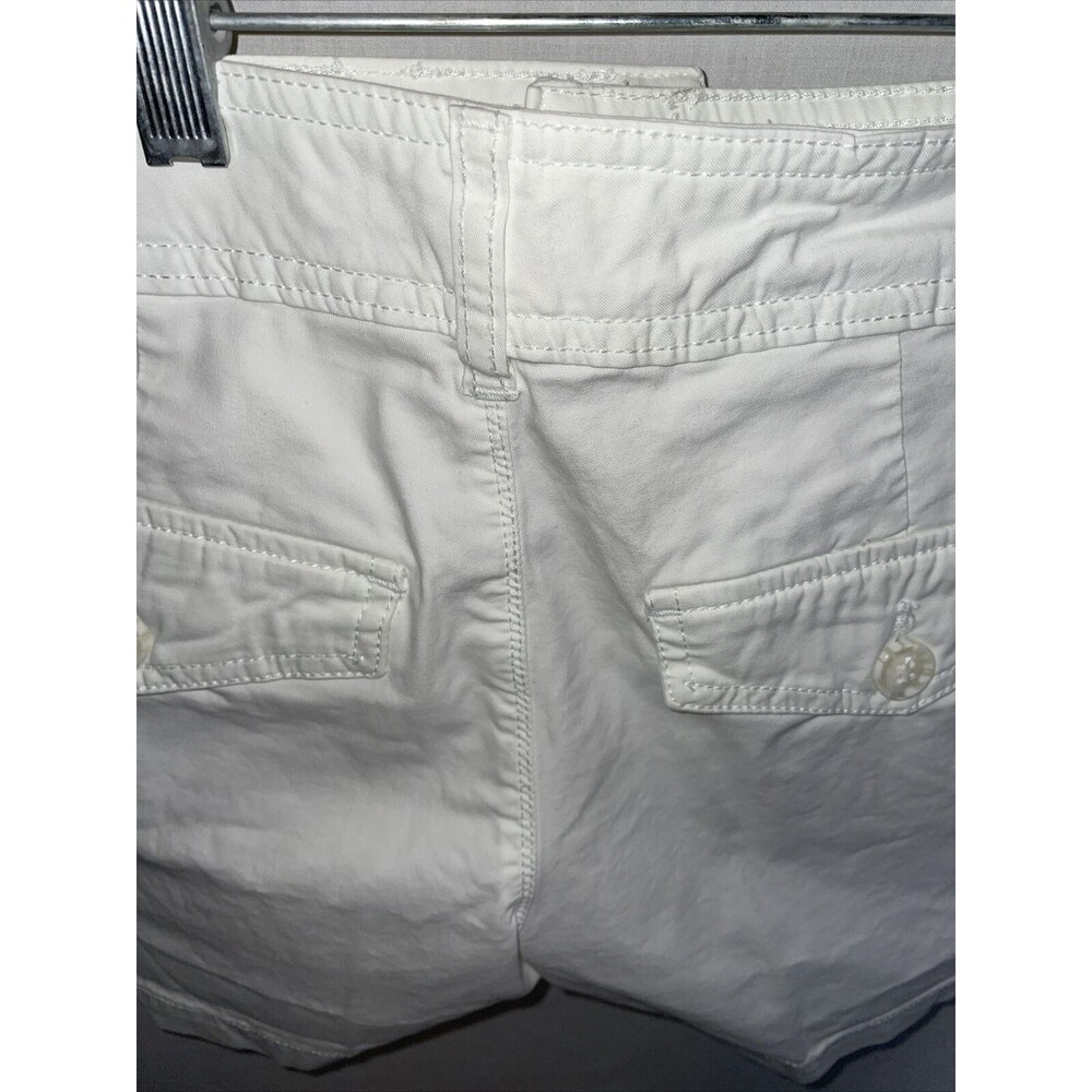 Falls Creek Sport Shorts Women's Size 6 White Zip Fly Pockets Belt Loops - Picture 9 of 12